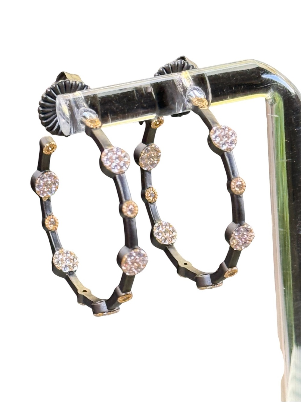 New in Box Freida Rothman Signature Disc Statement Hoops - Picture 3 of 5